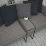 Hanah Home Callen - Glass Mesa Auxiliar Antracita
